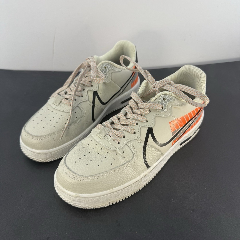 Men's 8 Nike 3M Air Force 1 Low Reflective Grey-Orange CT3316-002 FAST SHIP! !